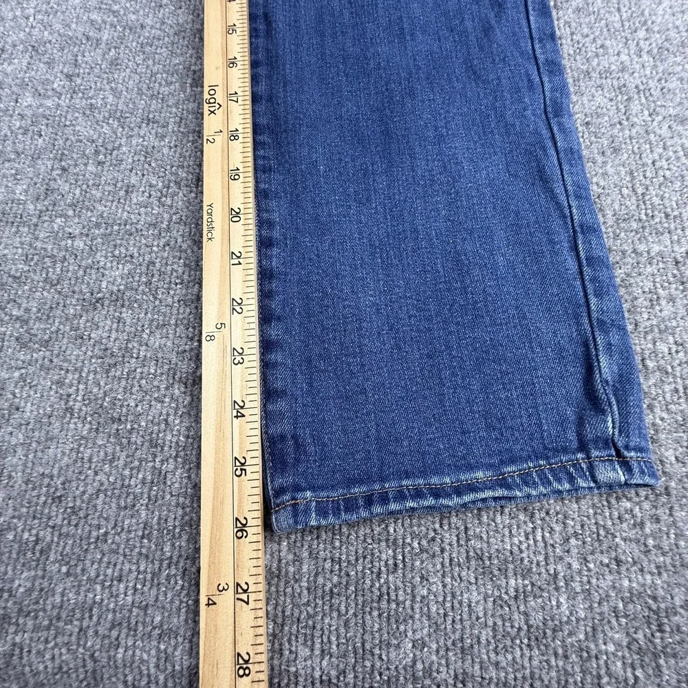 Talbots Modern Ankle Jeans Womens 4 Medium Wash Blue High Rise‎ Straight Denim